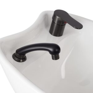 Matte Black x Gun Metal Flick Mixer Tap Set 5L/min