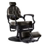Blackbird II Textured Black Barbers Chair