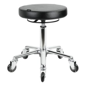 Black Stool (Aluminium Base)