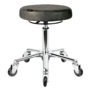 Textured Black Stool (Aluminium Base)