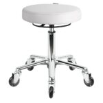 White Stool (Aluminium Base)