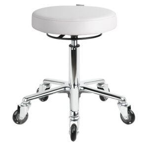 White Stool (Aluminium Base)