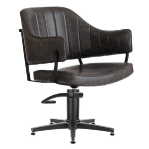 Lexi Textured Black Salon Chair