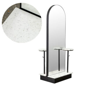 Verona Grande Blanco Terrazzo Double Salon Mirror