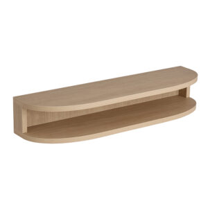 Curved Double Bench - Oak