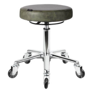 Sage Green Stool (Aluminium Base)