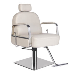 Claudia Reclining Salon Chair Stone (Small Headrest) - Seconds