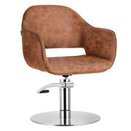 Meadow Tan Styling Chair Chrome Hydraulic and Base