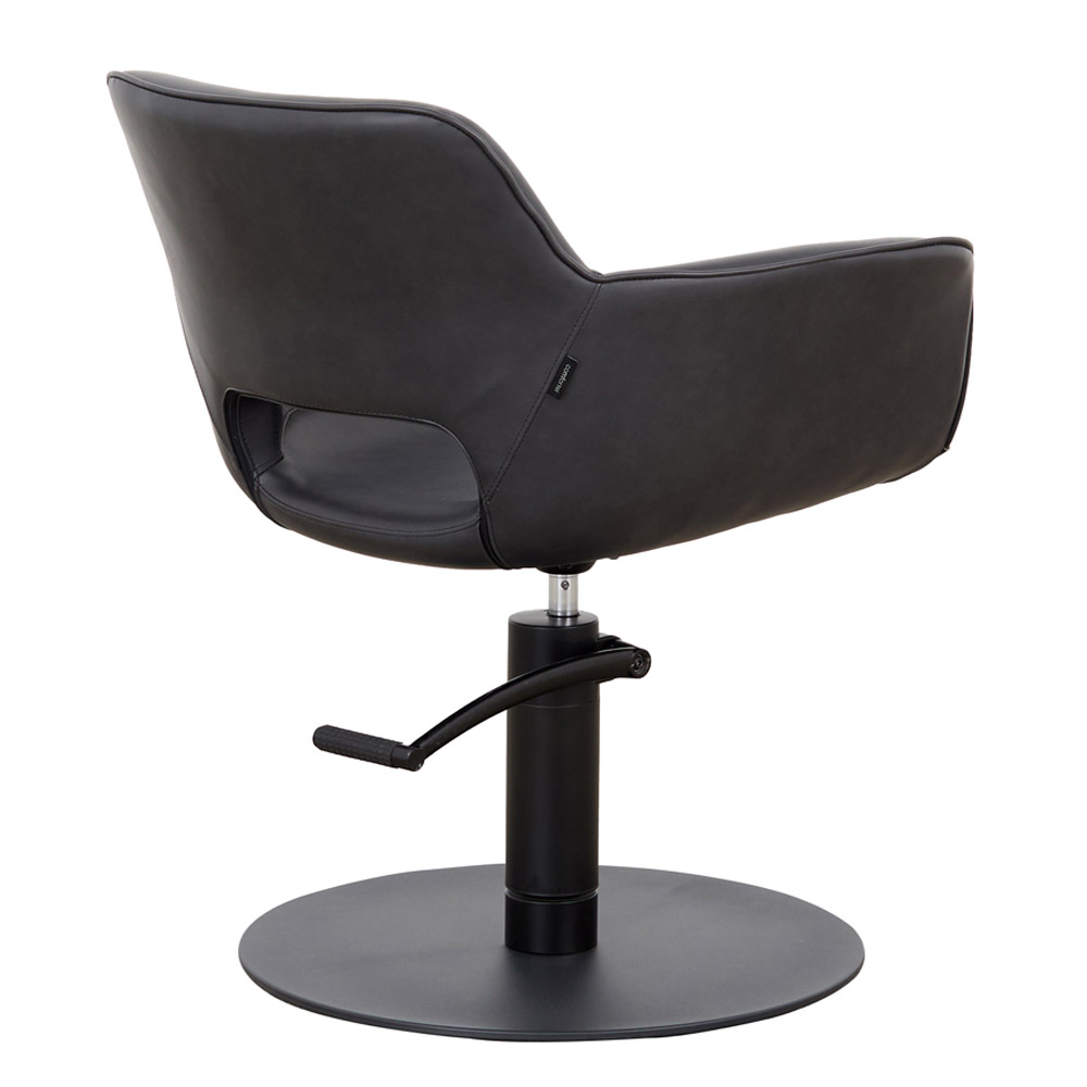 3020.01.MD Milo Midnight Salon Chair Back Angled Omega