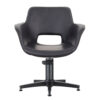 3020.01.MD Milo Midnight Salon Chair Front Black Base