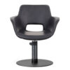3020.01.MD Milo Midnight Salon Chair Front Omega Base