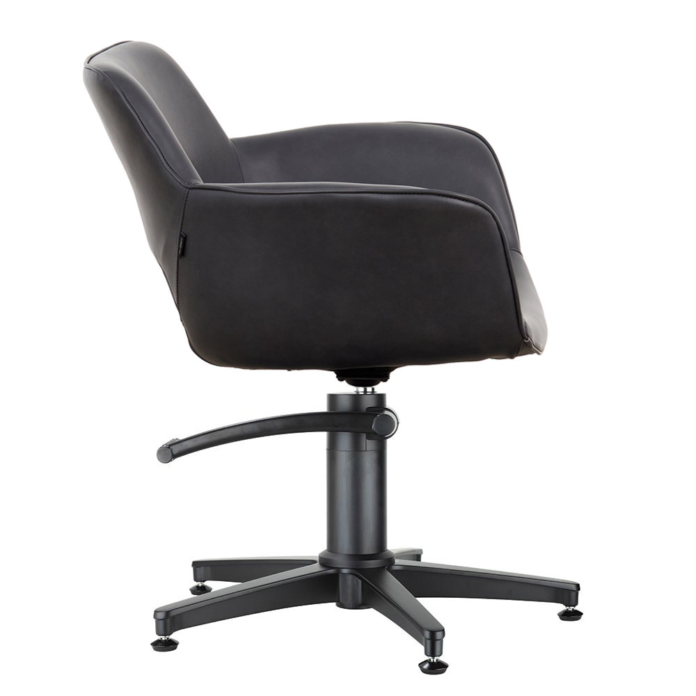 3020.01.MD Milo Midnight Salon Chair Side Black Base