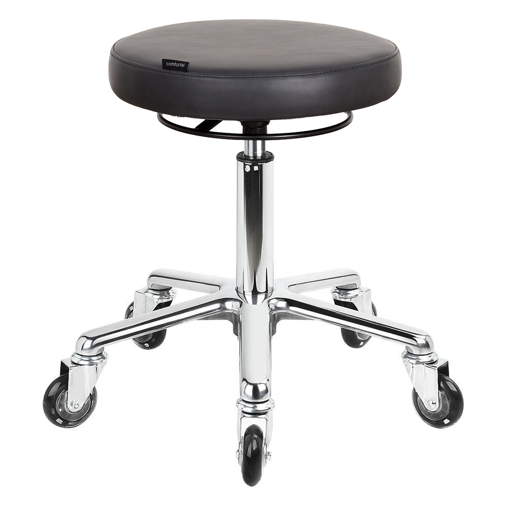 3500.01.MD Midnight Salon Stool Aluminium Base