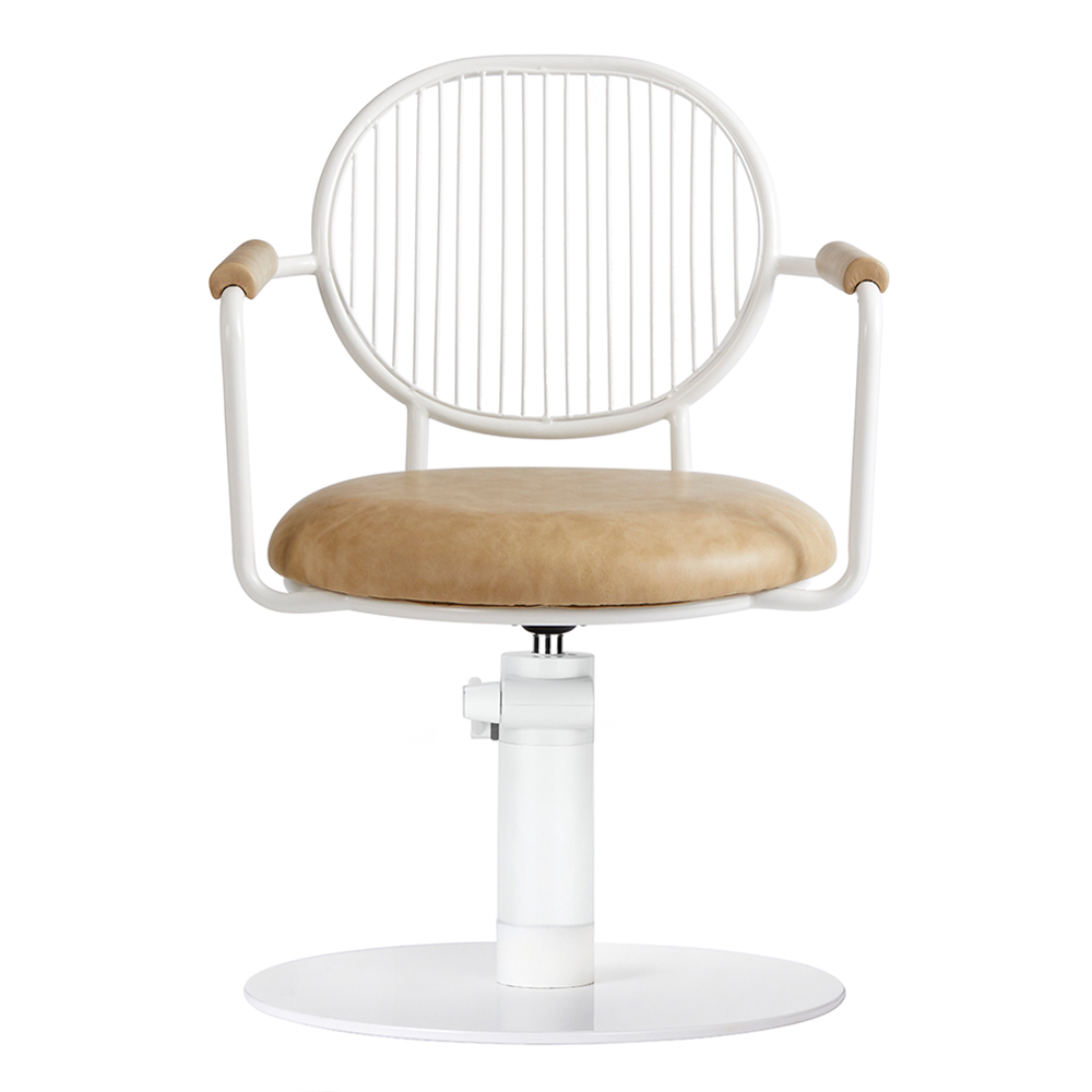 4111 Serena Sand Salon Chair Front Omega