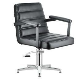 Franka Styling Chair Black Chrome Hydraulic and Base