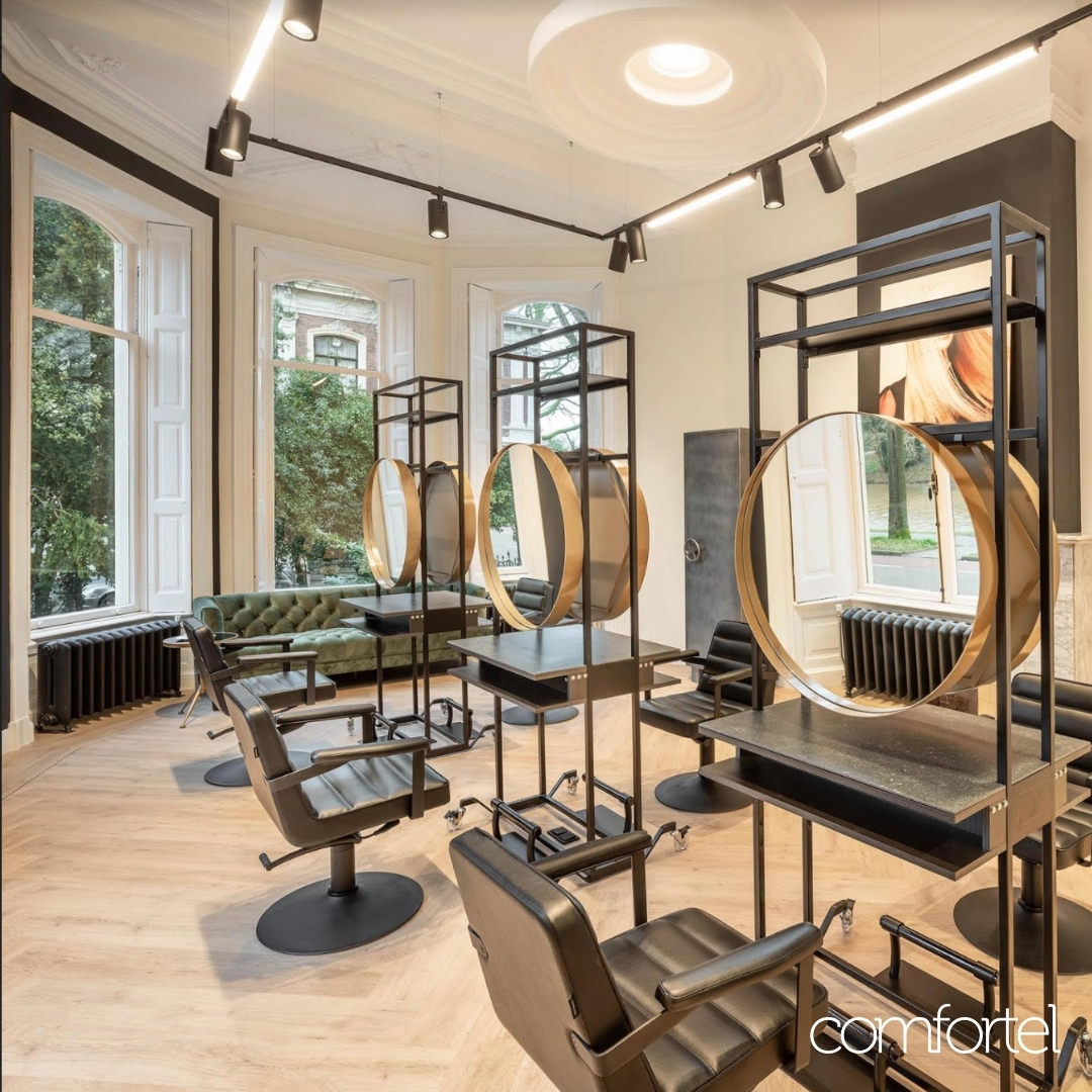 Salon Mirror Joiner Frame Metal Shelf Comfortel Salon Furniture UK