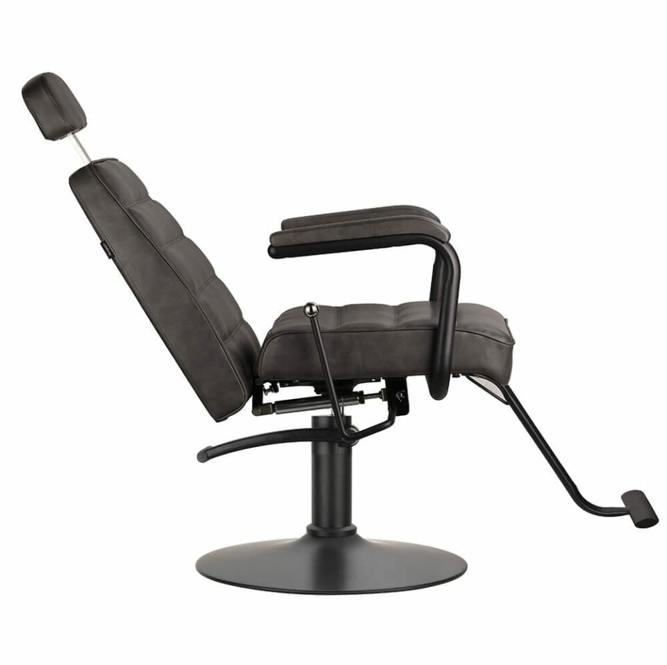 Naomi II Reclining Salon Chair Textured Black Comfortel Salon