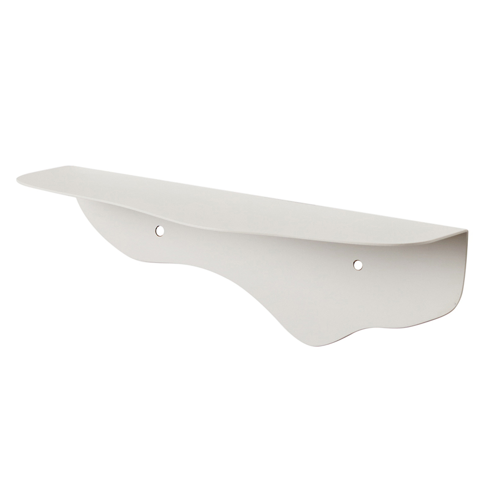 7415.01.W Wavy Metal Shelf White - Small
